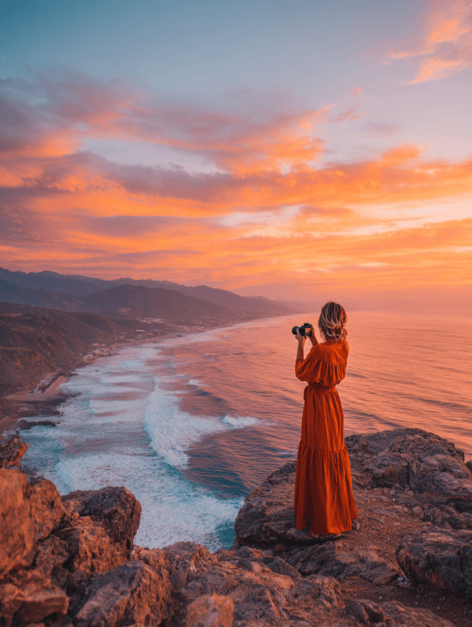 Creator exploring destination